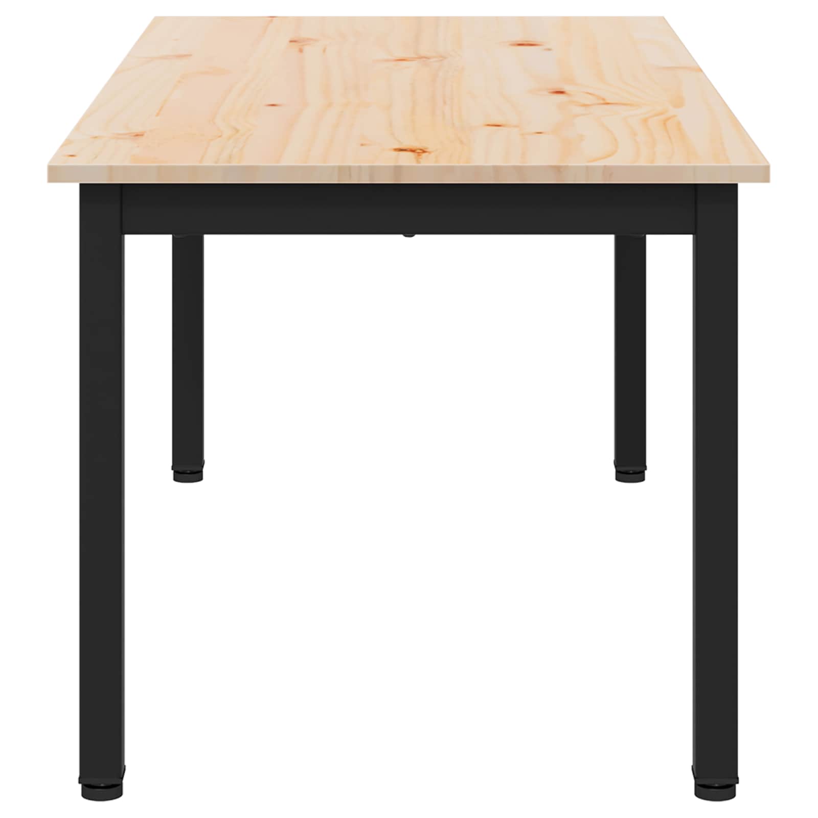 vidaXL Coffee Table Natural 100 x 50 x 45 cm Solid Pine Wood 6