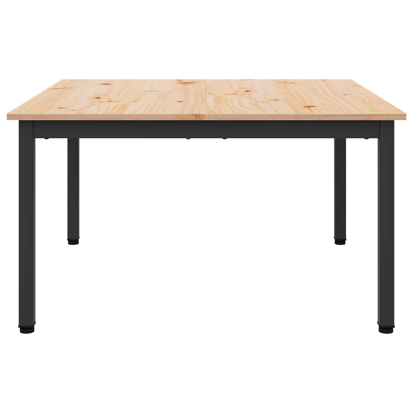 vidaXL Coffee Table Natural 80 x 80 x 45 cm Solid Pine Wood 5