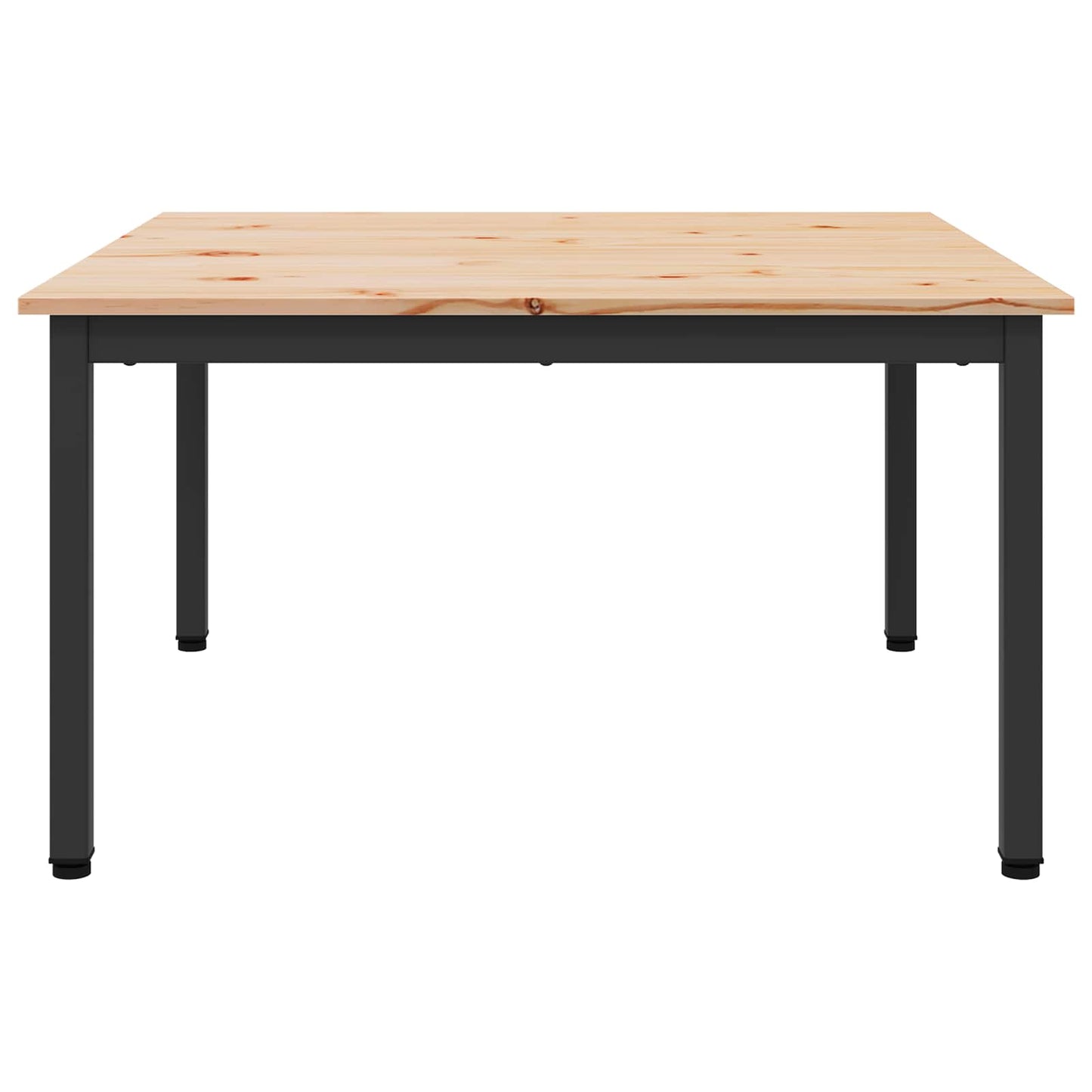 vidaXL Coffee Table Natural 80 x 80 x 45 cm Solid Pine Wood 6