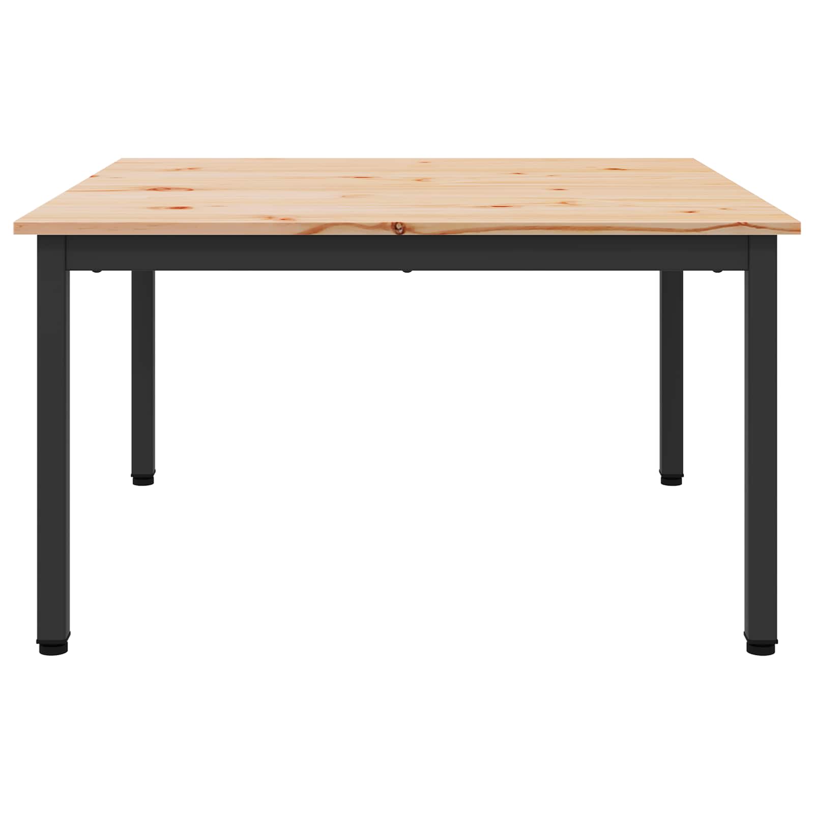 vidaXL Coffee Table Natural 80 x 80 x 45 cm Solid Pine Wood 6
