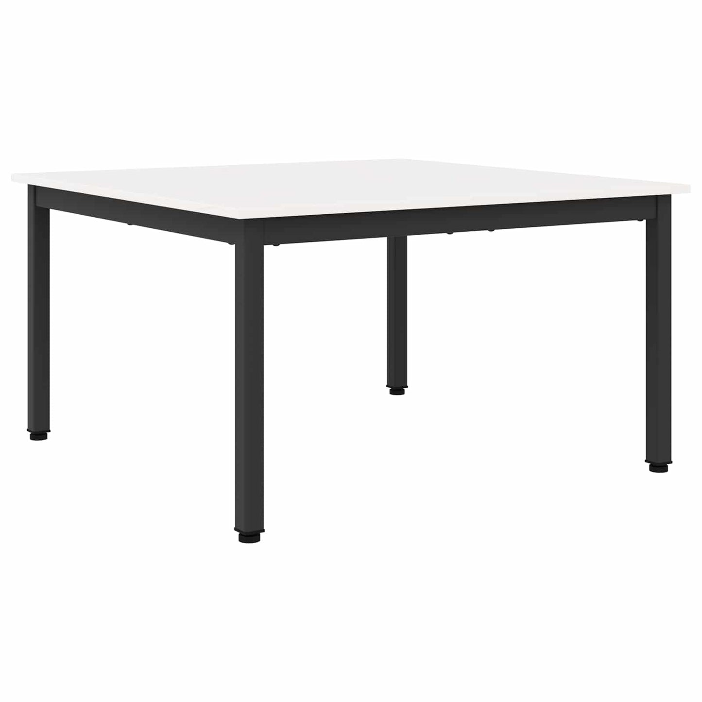 vidaXL Coffee Table White 80 x 80 x 45 cm Solid Pine Wood 2