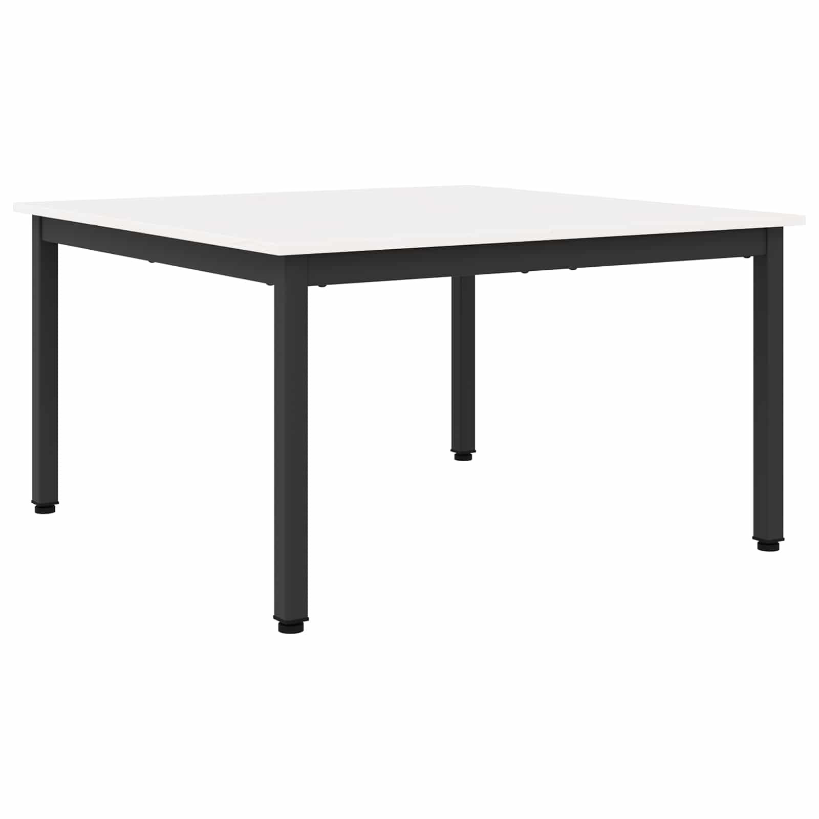 vidaXL Coffee Table White 80 x 80 x 45 cm Solid Pine Wood 2
