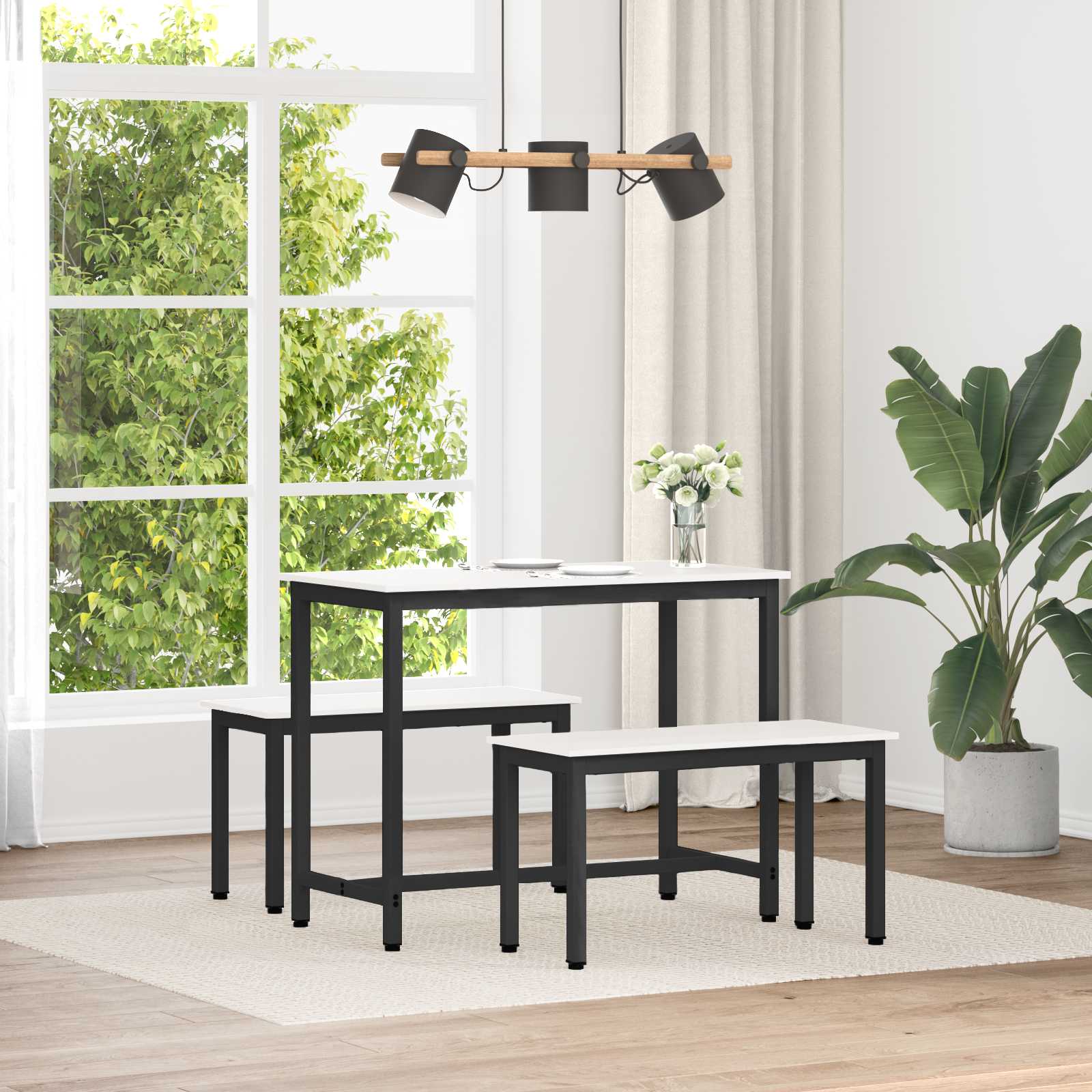 vidaXL Bench White 80 x 35 x 45 cm Solid Pine Wood 1