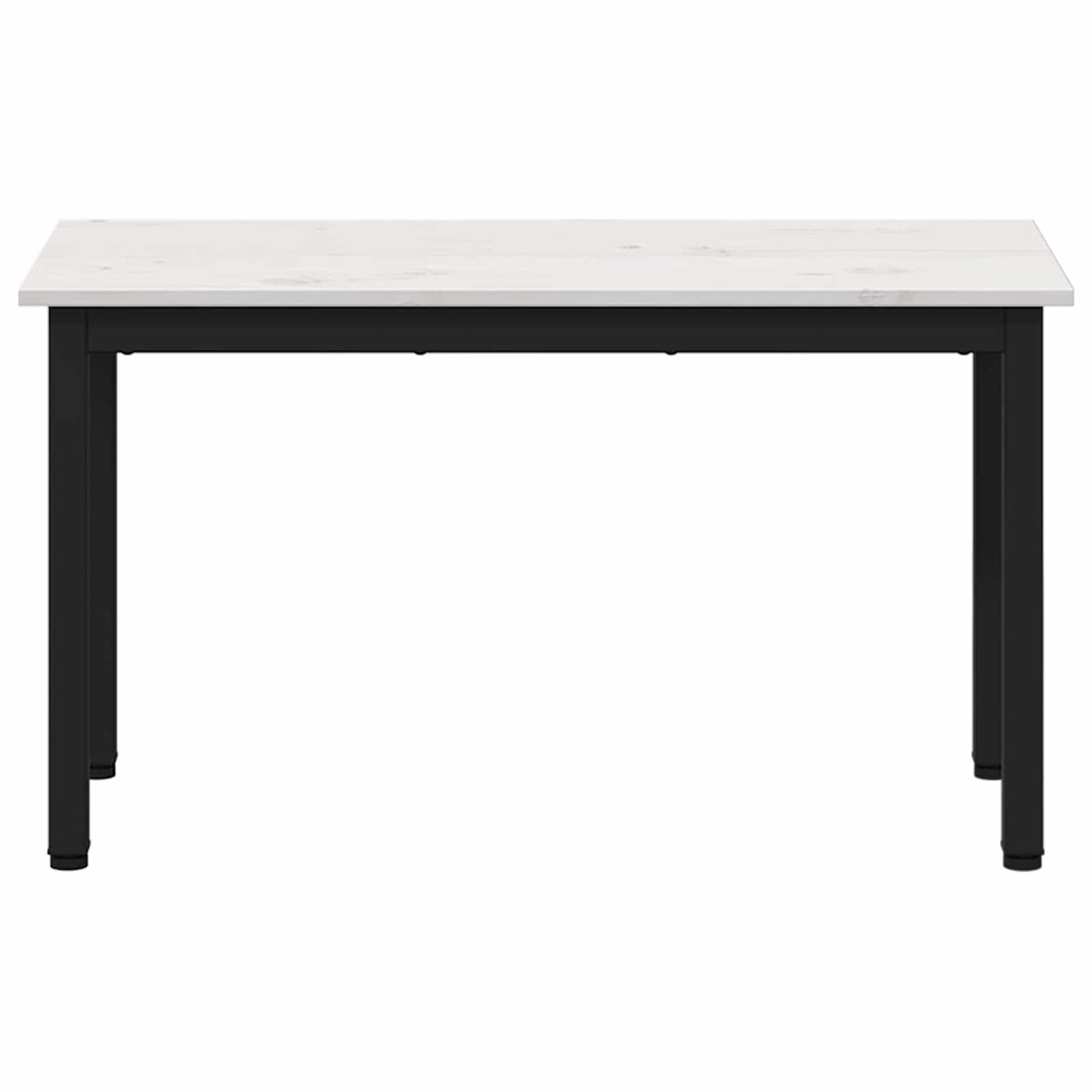 vidaXL Bench White 80 x 35 x 45 cm Solid Pine Wood 5