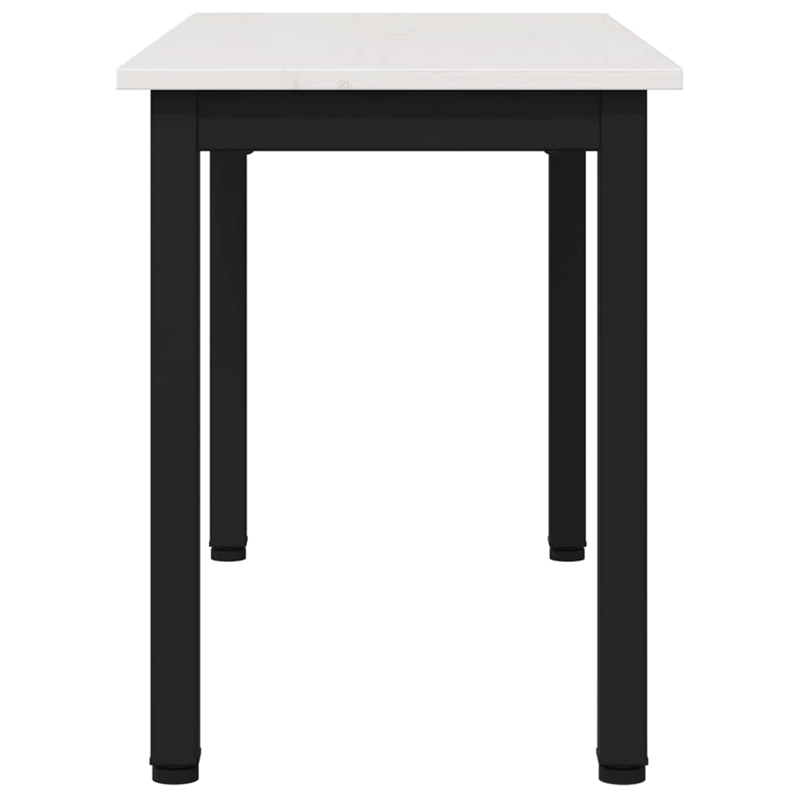 vidaXL Bench White 80 x 35 x 45 cm Solid Pine Wood 6