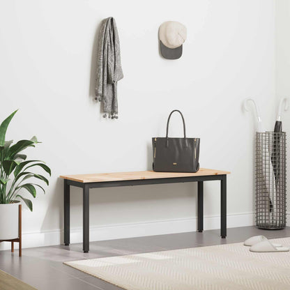 vidaXL Bench Natural 110 x 35 x 45 cm Solid Pine Wood 4