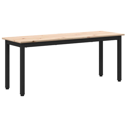 vidaXL Bench Natural 110 x 35 x 45 cm Solid Pine Wood 2