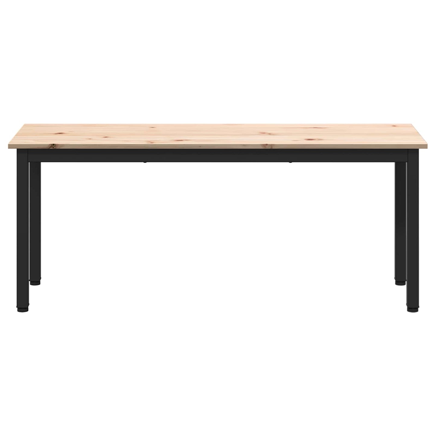vidaXL Bench Natural 110 x 35 x 45 cm Solid Pine Wood 5