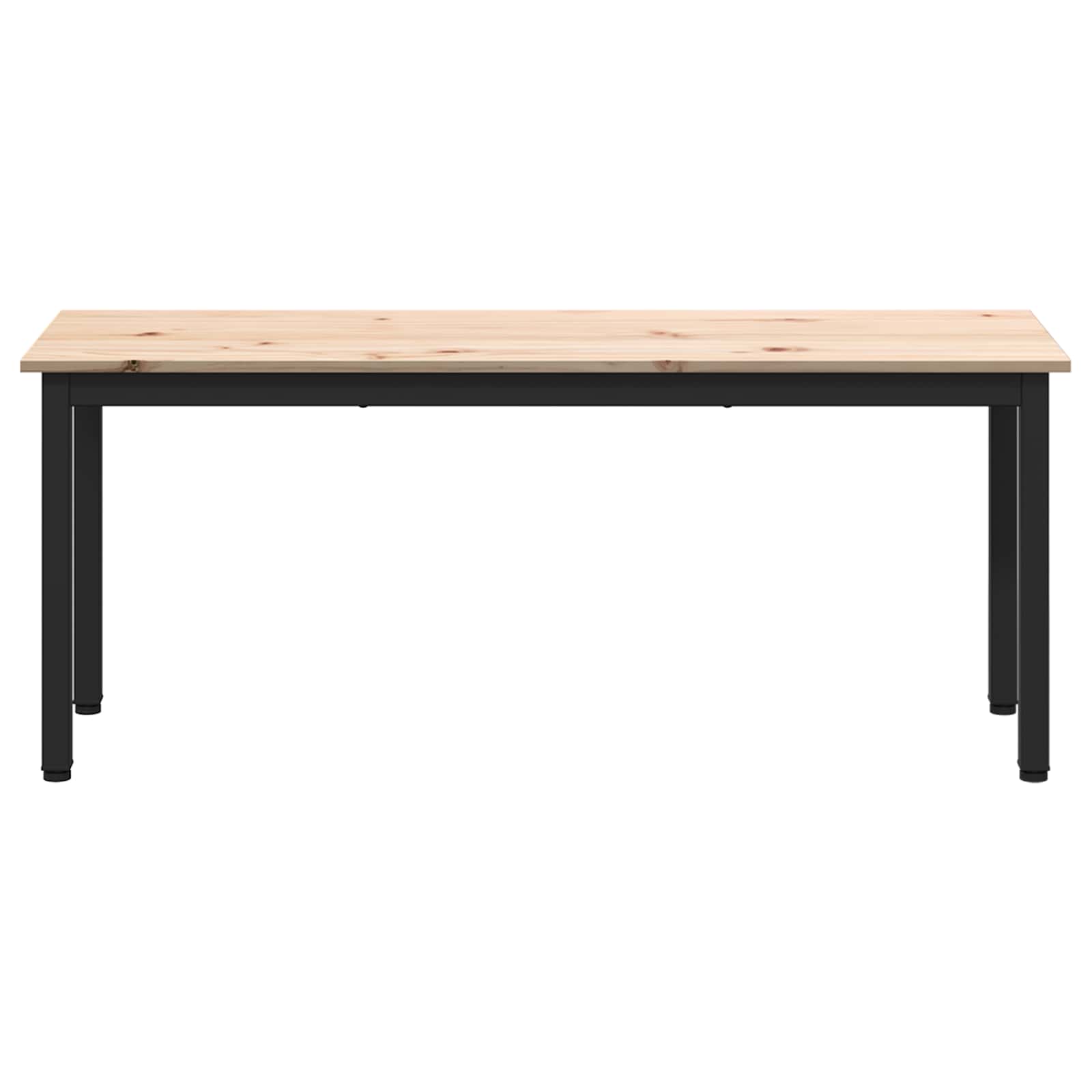 vidaXL Bench Natural 110 x 35 x 45 cm Solid Pine Wood 5