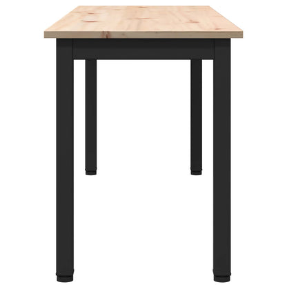 vidaXL Bench Natural 110 x 35 x 45 cm Solid Pine Wood 6