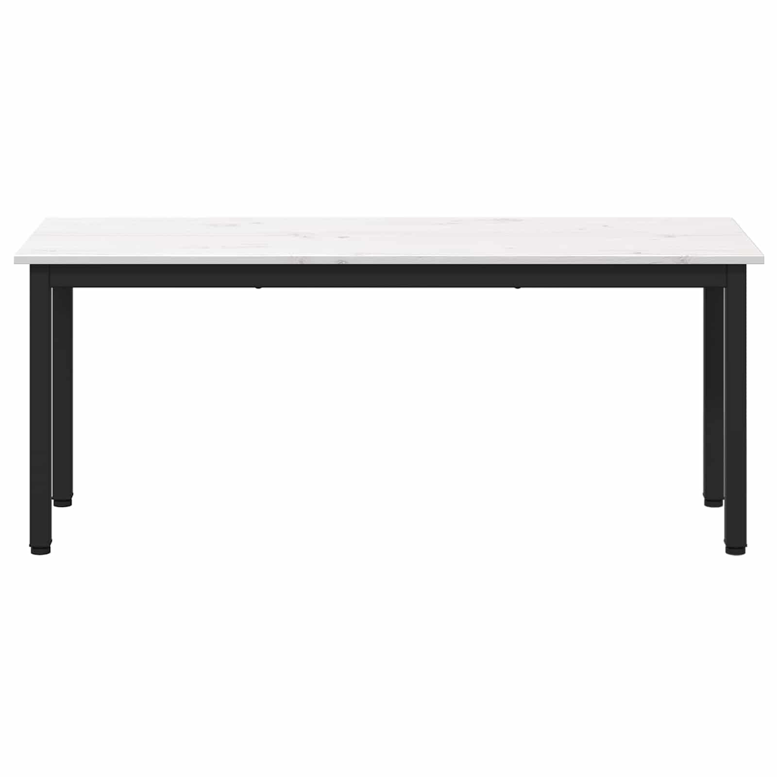 vidaXL Bench White 110 x 35 x 45 cm Solid Pine Wood 5