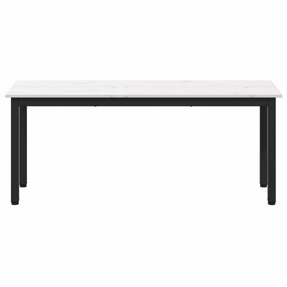 vidaXL Bench White 110 x 35 x 45 cm Solid Pine Wood 5