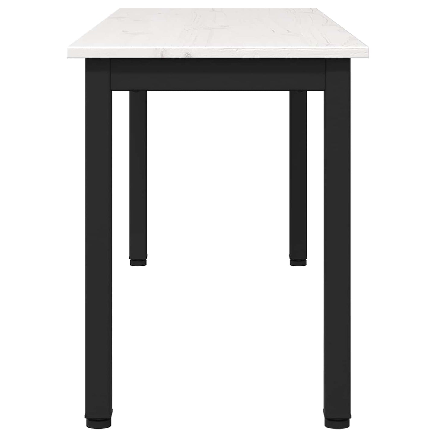 vidaXL Bench White 110 x 35 x 45 cm Solid Pine Wood 6