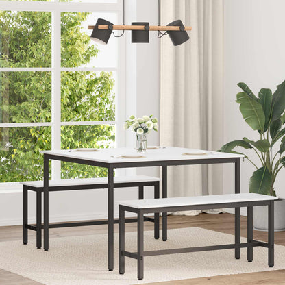 Dining Table Solid Pine Wood White 110 cm 110 cm