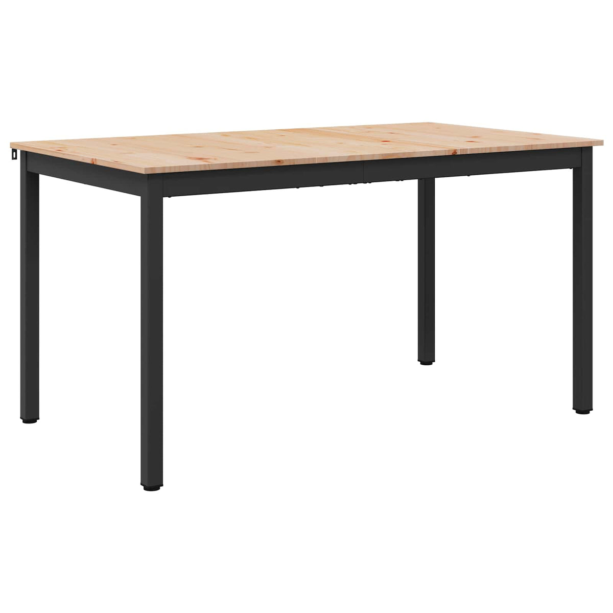 Dining Table Solid Pine Wood Natural 150 cm 90 cm