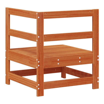 Garden Solid Pine Wood Wax Brown 62 x 62 x 70.5 cm Wax Brown Pinewood Corner sofa