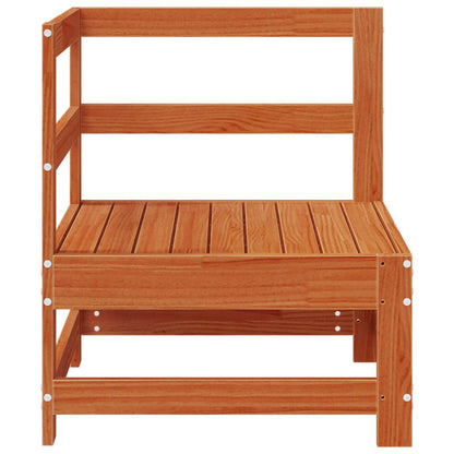 vidaXL Garden Corner Sofa Solid Pine Wood Wax Brown 62 x 62 x 70.5 cm 3