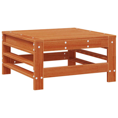 vidaXL Garden Footrest Solid Pine Wood Wax Brown Pine 2
