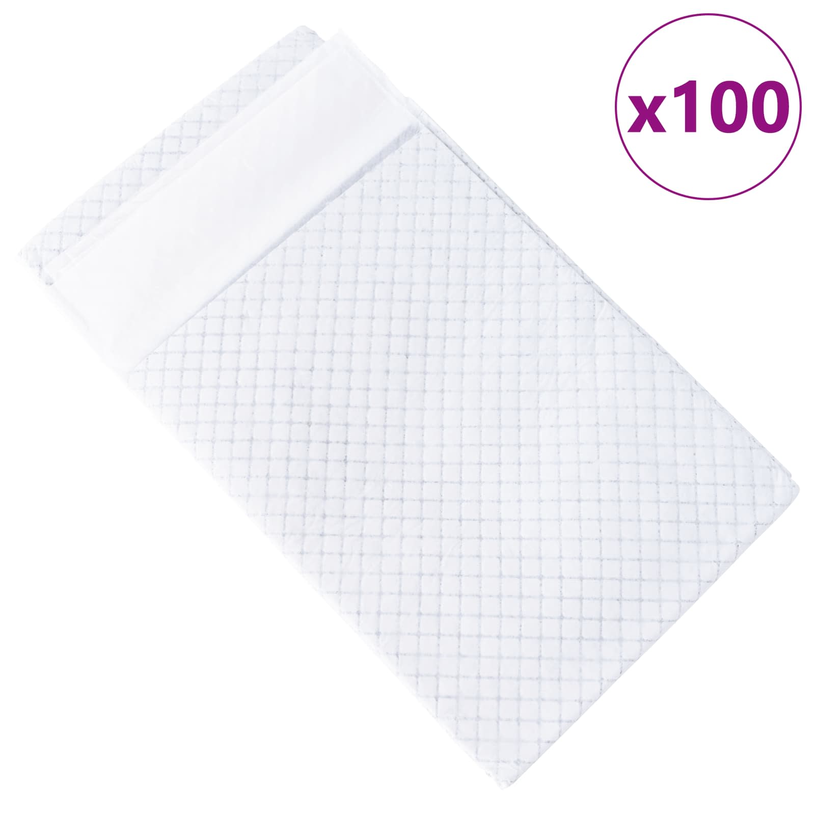 vidaXL Non-woven Fabric Pet Training Pad 100 pcs 120 x 80 cm 3