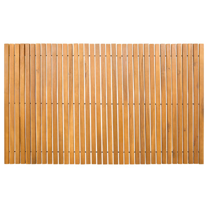 vidaXL Bath Mat Natural 100 x 60 cm Solid Acacia Wood 6
