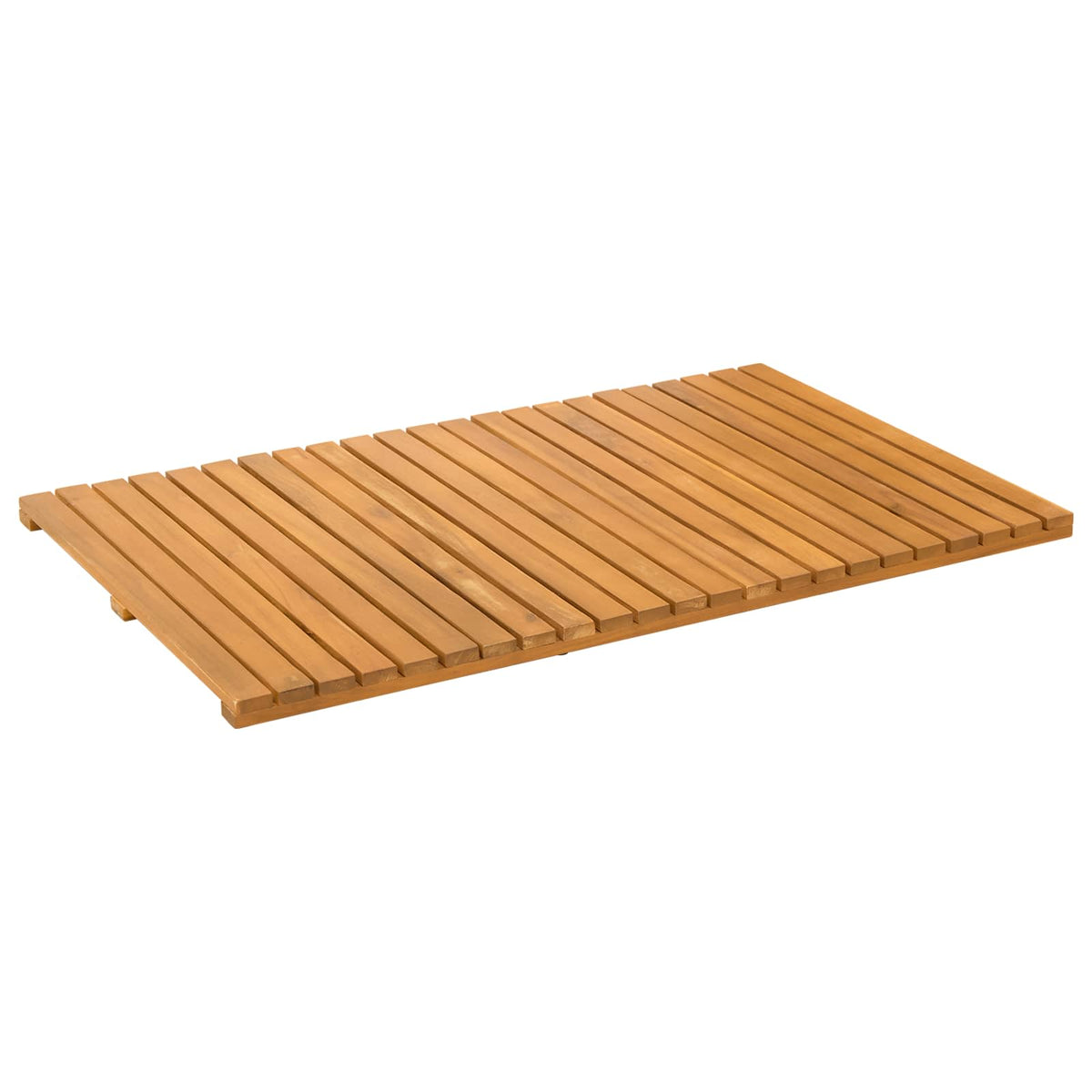Bath Mat Natural Solid Acacia Wood