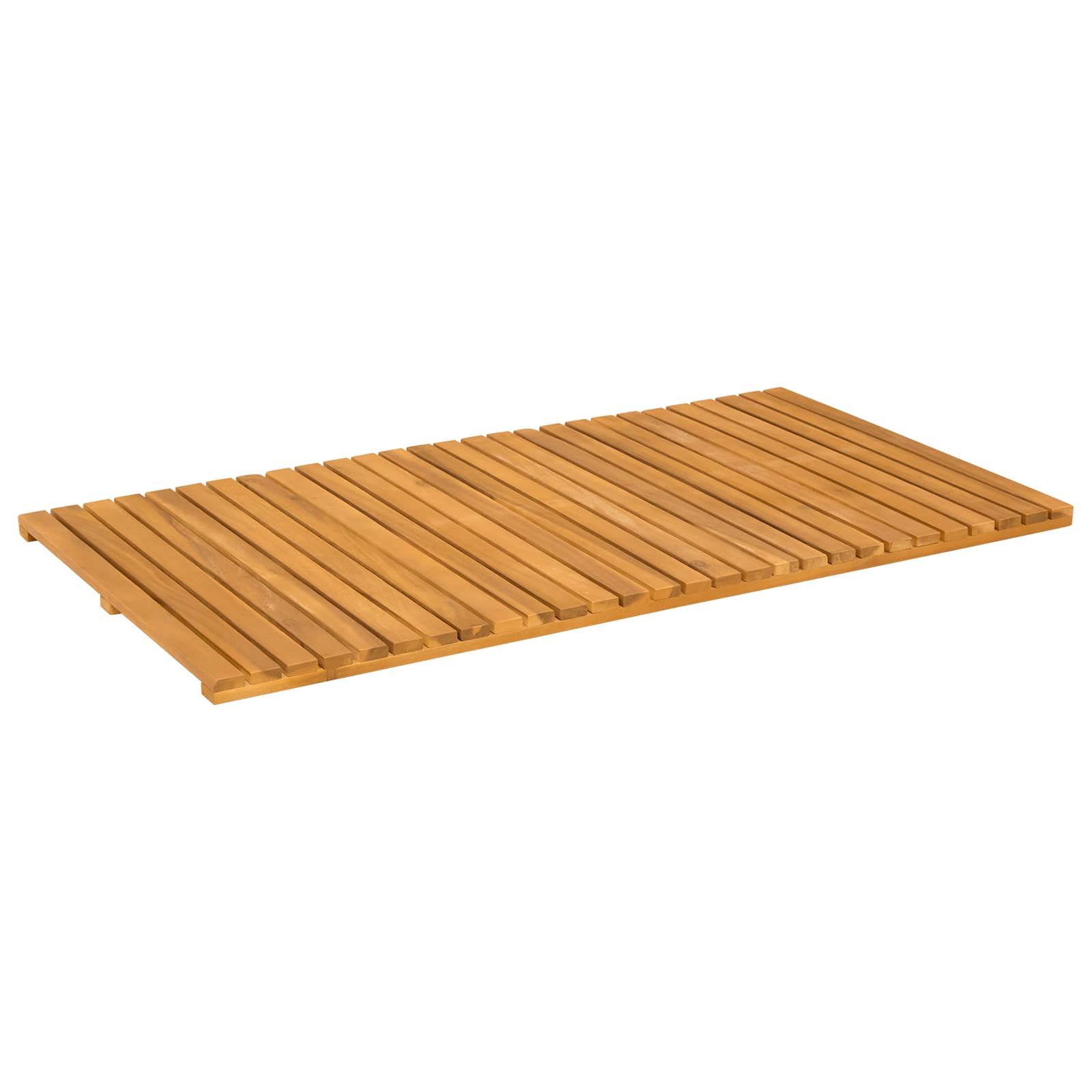 vidaXL Bath Mat Natural 100 x 55 cm Solid Acacia Wood 2