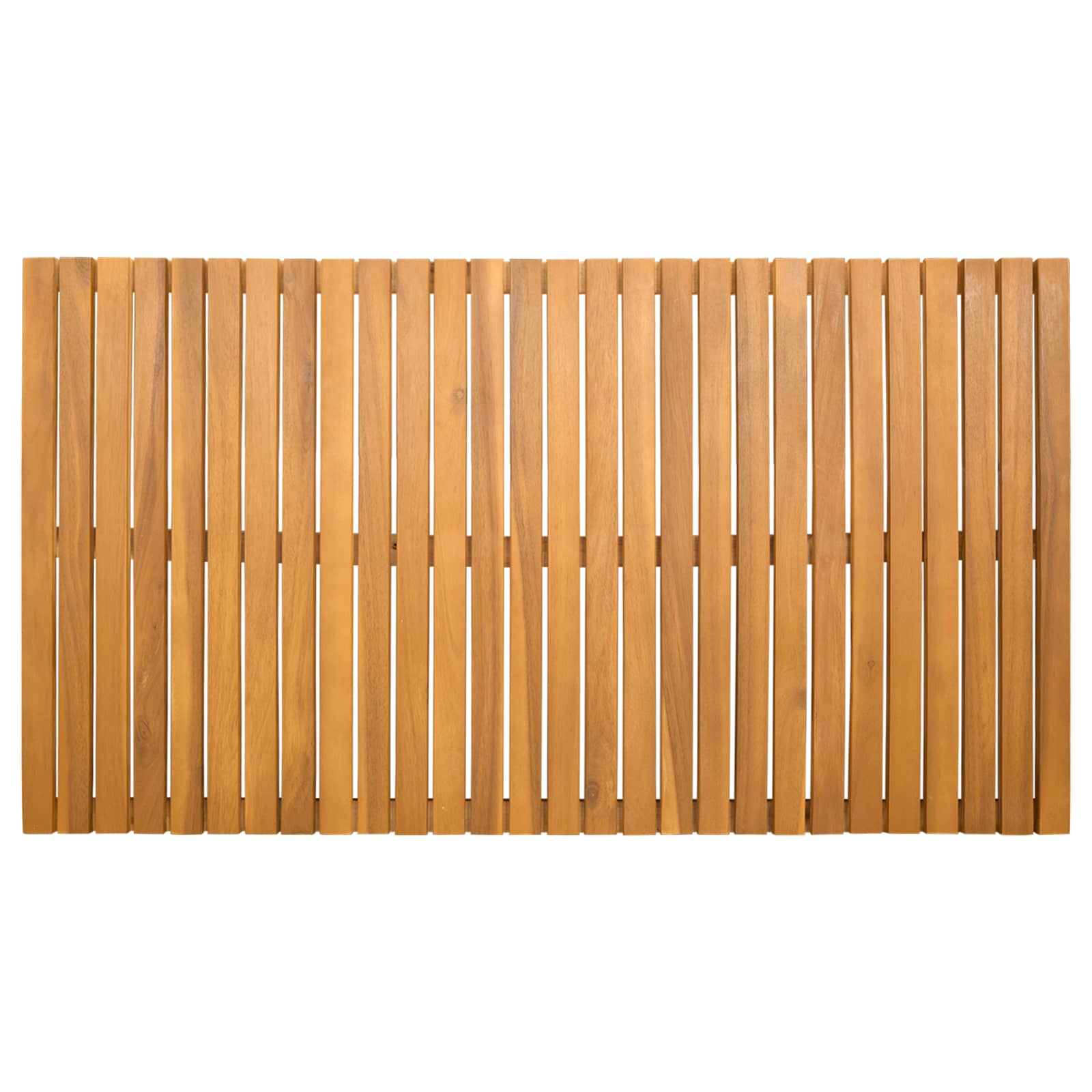 vidaXL Bath Mat Natural 100 x 55 cm Solid Acacia Wood 4