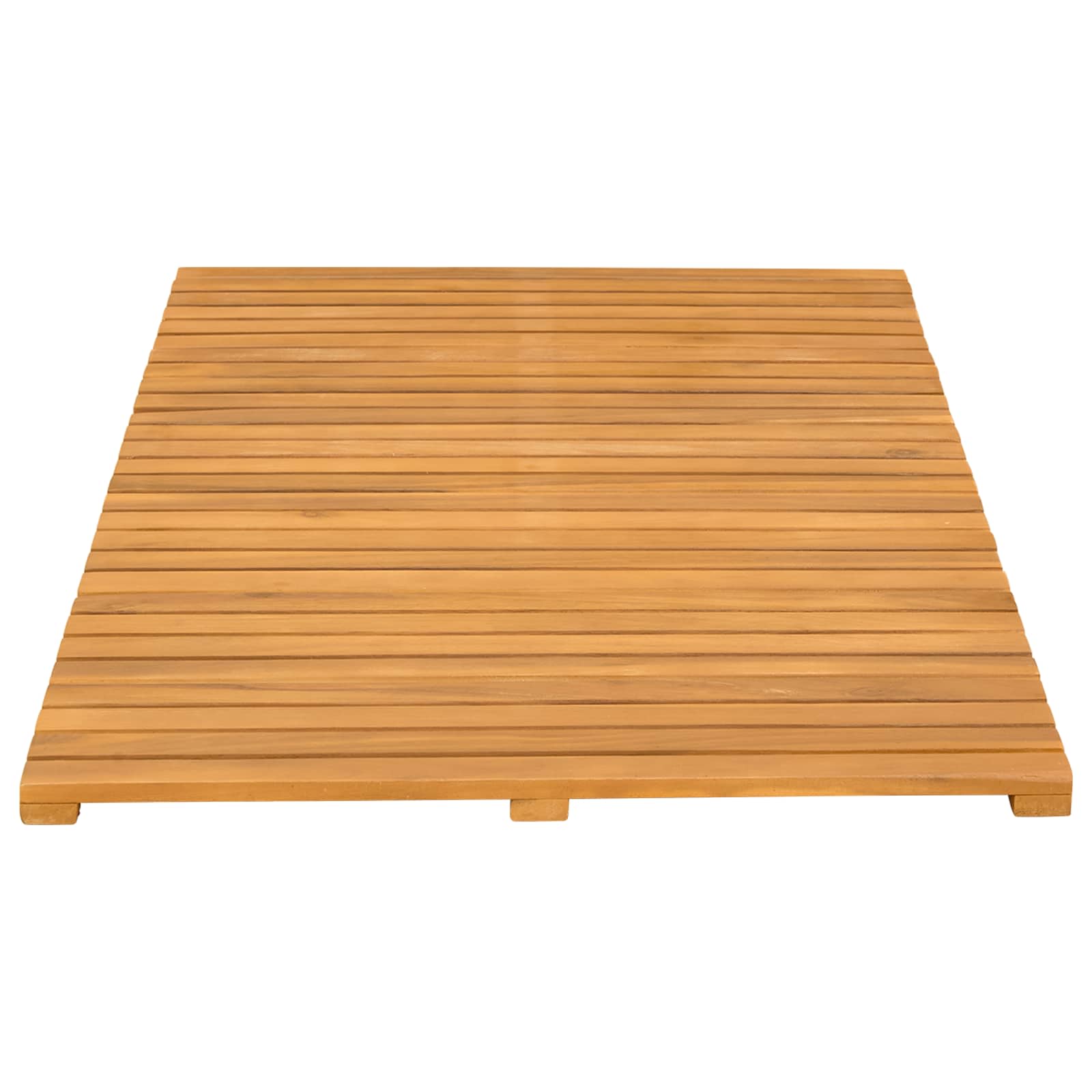 vidaXL Bath Mat Natural 100 x 55 cm Solid Acacia Wood 5
