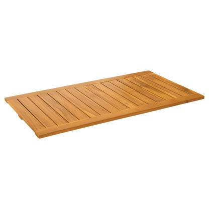 vidaXL Bath Mat Natural 100 x 55 cm Solid Acacia Wood 2