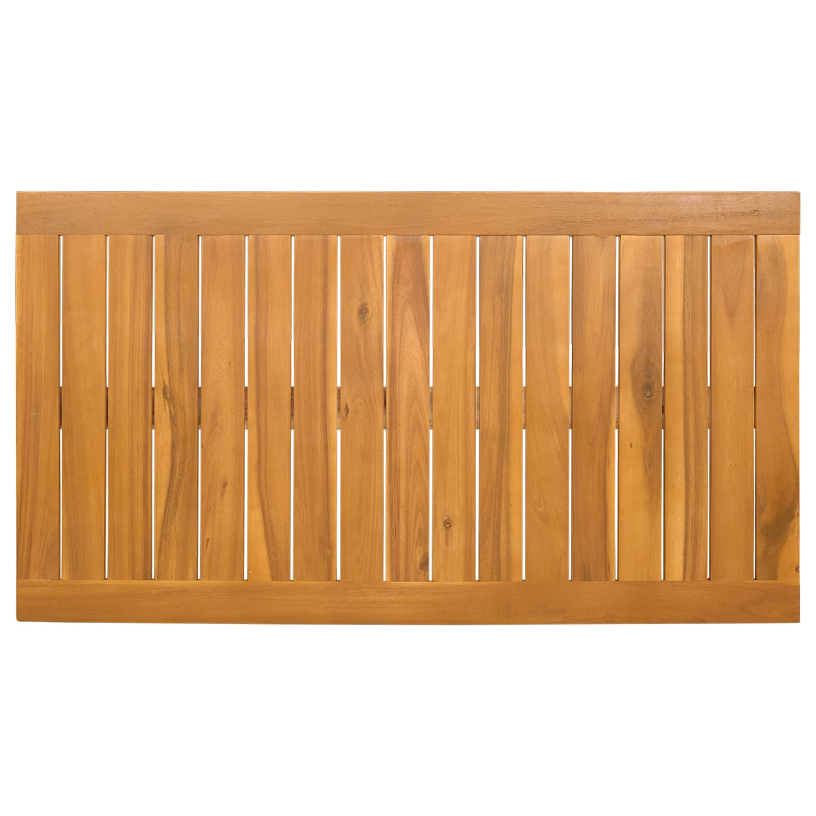 vidaXL Bath Mat Natural 100 x 55 cm Solid Acacia Wood 4