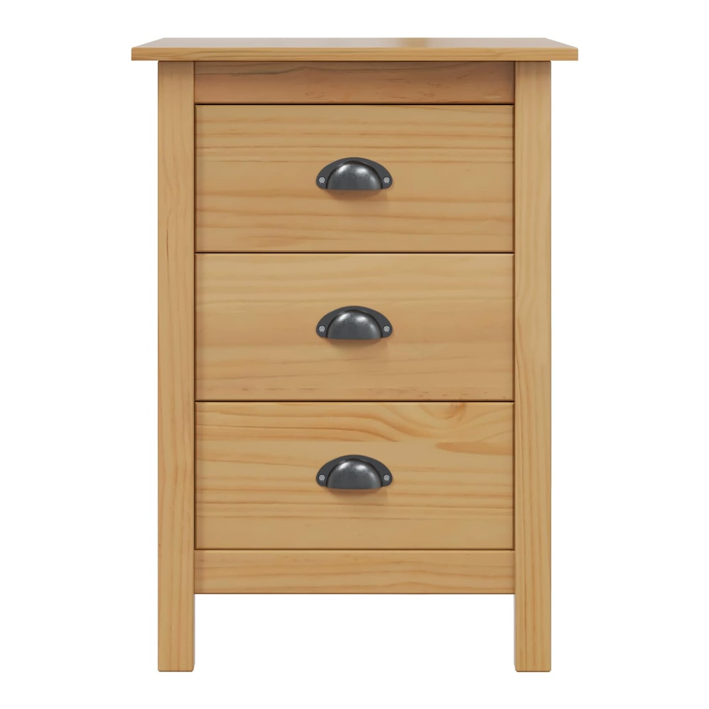Bedside Cabinet HILL 46 x 35 x 65 cm Honey brown