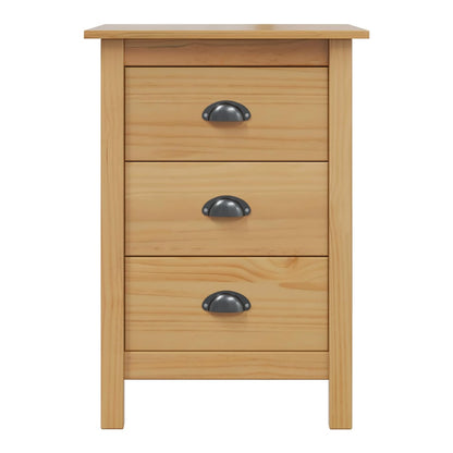 Bedside Cabinet HILL 46 x 35 x 65 cm Honey brown