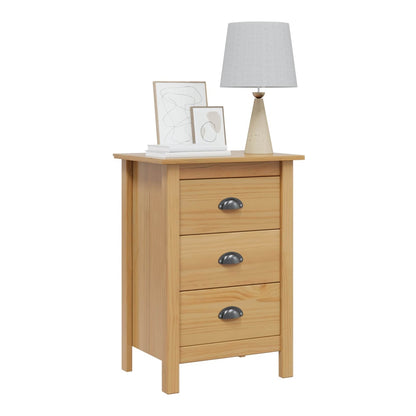 Bedside Cabinet HILL 46 x 35 x 65 cm Honey brown