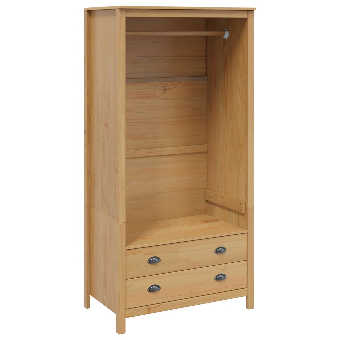 vidaXL Wardrobe HILL Honey Brown 84 x 50 x 170 cm Solid Pine Wood 2