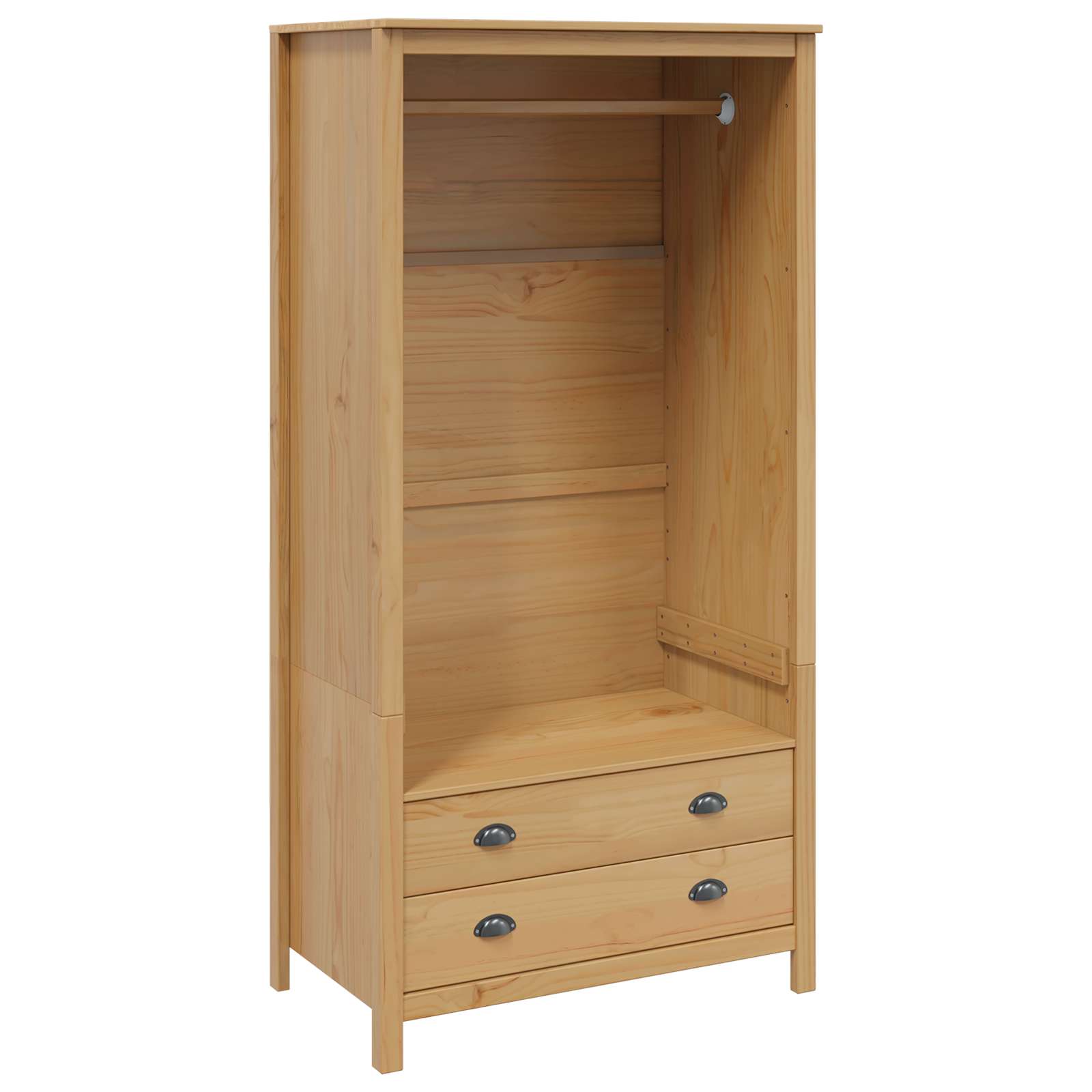 vidaXL Wardrobe HILL Honey Brown 84 x 50 x 170 cm Solid Pine Wood 2