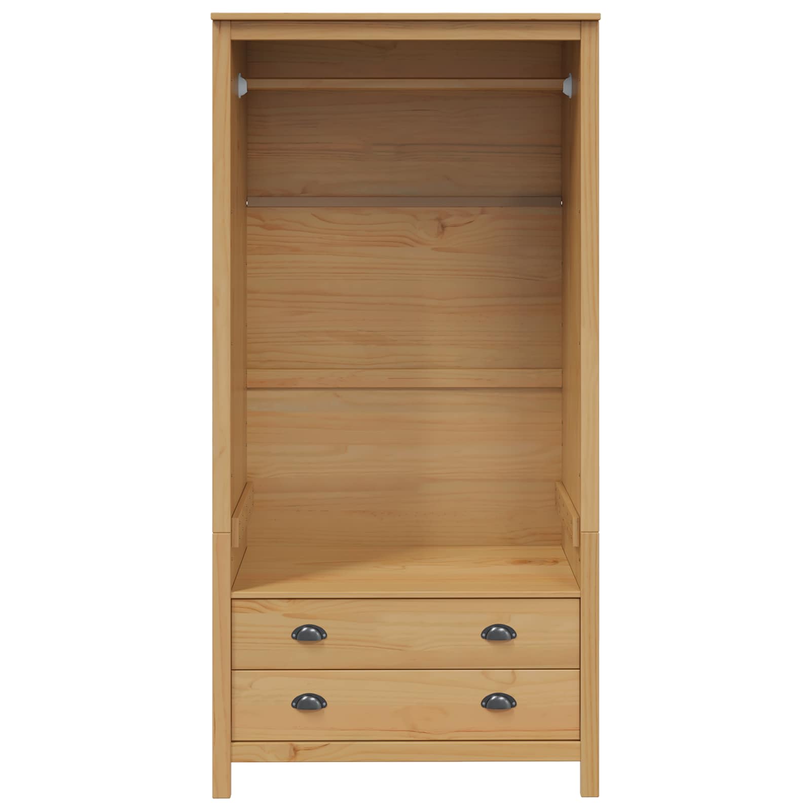 vidaXL Wardrobe HILL Honey Brown 84 x 50 x 170 cm Solid Pine Wood 5