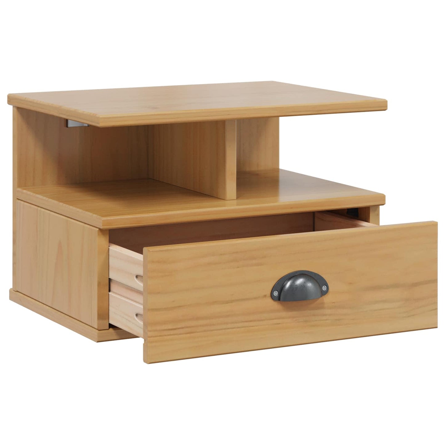 vidaXL Bedside Cabinet with Drawer HILL Honey Brown 40 x 31 x 27 cm 4