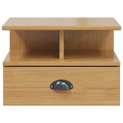 vidaXL Bedside Cabinet with Drawer HILL Honey Brown 40 x 31 x 27 cm 5