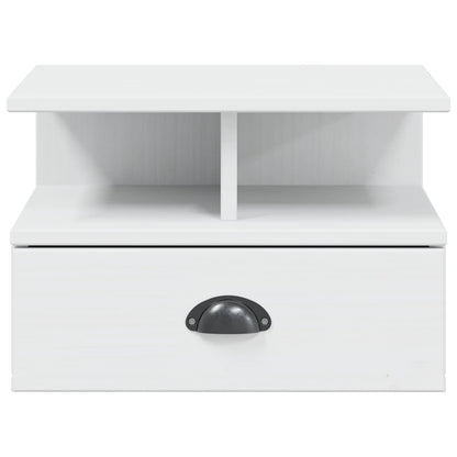 vidaXL Bedside Cabinet HILL White 40 x 31 x 27 cm Solid Pine Wood 5