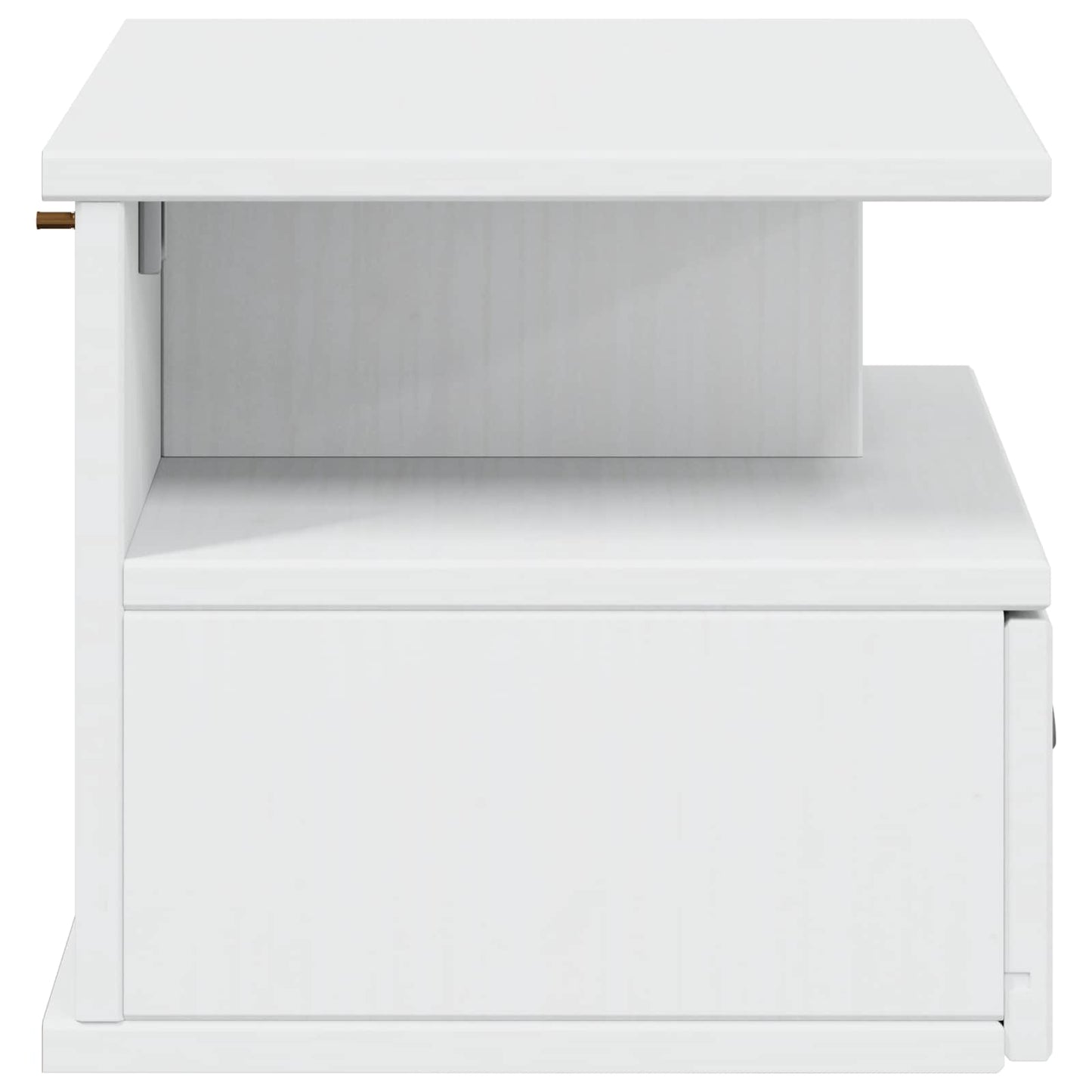 vidaXL Bedside Cabinet HILL White 40 x 31 x 27 cm Solid Pine Wood 6