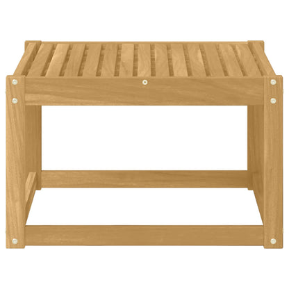 vidaXL Outdoor Table Solid Acacia Wood White 59 x 59 x 37 cm 3