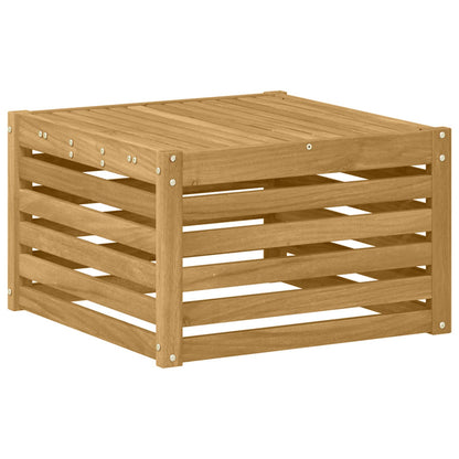 vidaXL Outdoor Table Solid Acacia Wood White 59 x 59 x 37 cm 2