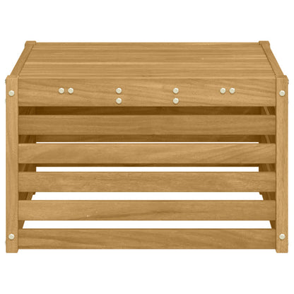 vidaXL Outdoor Table Solid Acacia Wood White 59 x 59 x 37 cm 4