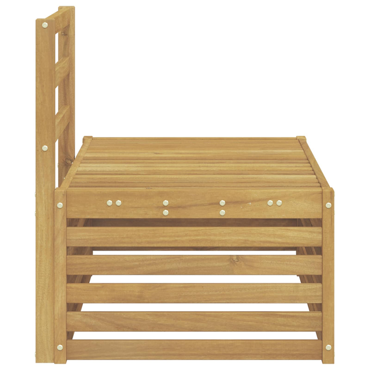 vidaXL Outdoor Sectional Sofa Units 2-Seater Solid Acacia Wood 4