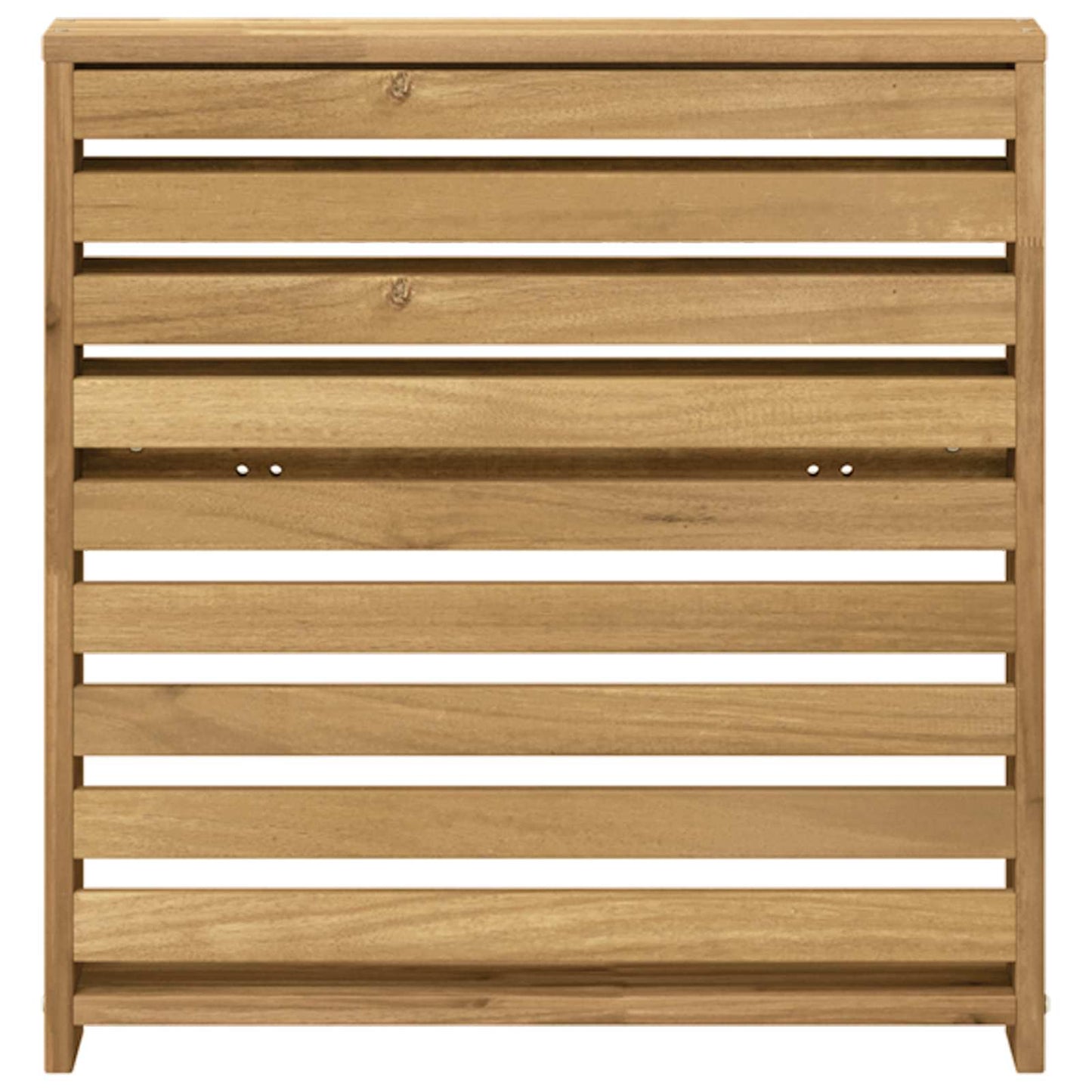 vidaXL Armrests Module 2 pcs White 58.5 x 10 x 61 cm Solid Acacia Wood 5