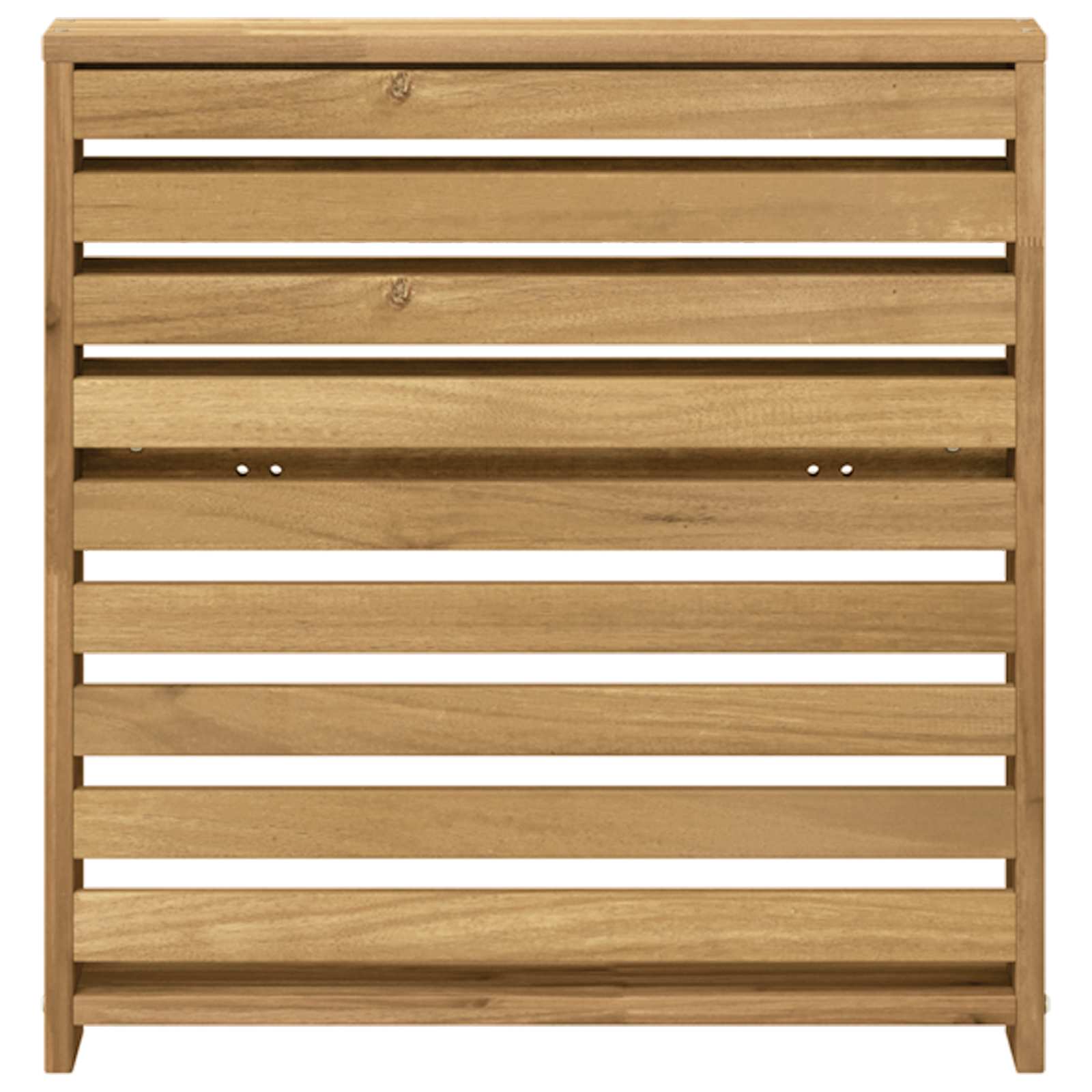 vidaXL Armrests Module 2 pcs White 58.5 x 10 x 61 cm Solid Acacia Wood 5