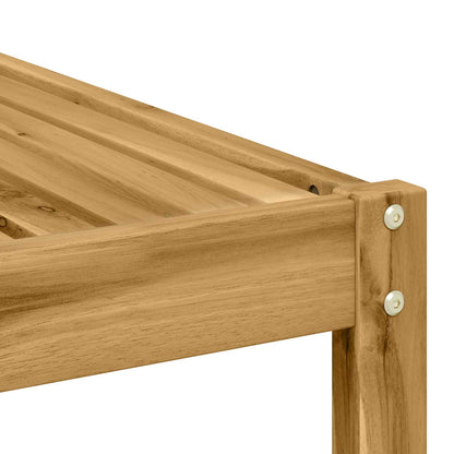 vidaXL Outdoor Footstool Solid Acacia Wood White 79 x 79 x 37 cm 5