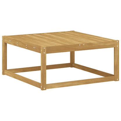 vidaXL Outdoor Footstool Solid Acacia Wood White 79 x 79 x 37 cm 2