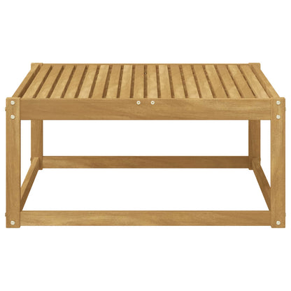vidaXL Outdoor Footstool Solid Acacia Wood White 79 x 79 x 37 cm 3