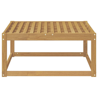 vidaXL Outdoor Footstool Solid Acacia Wood White 79 x 79 x 37 cm 3